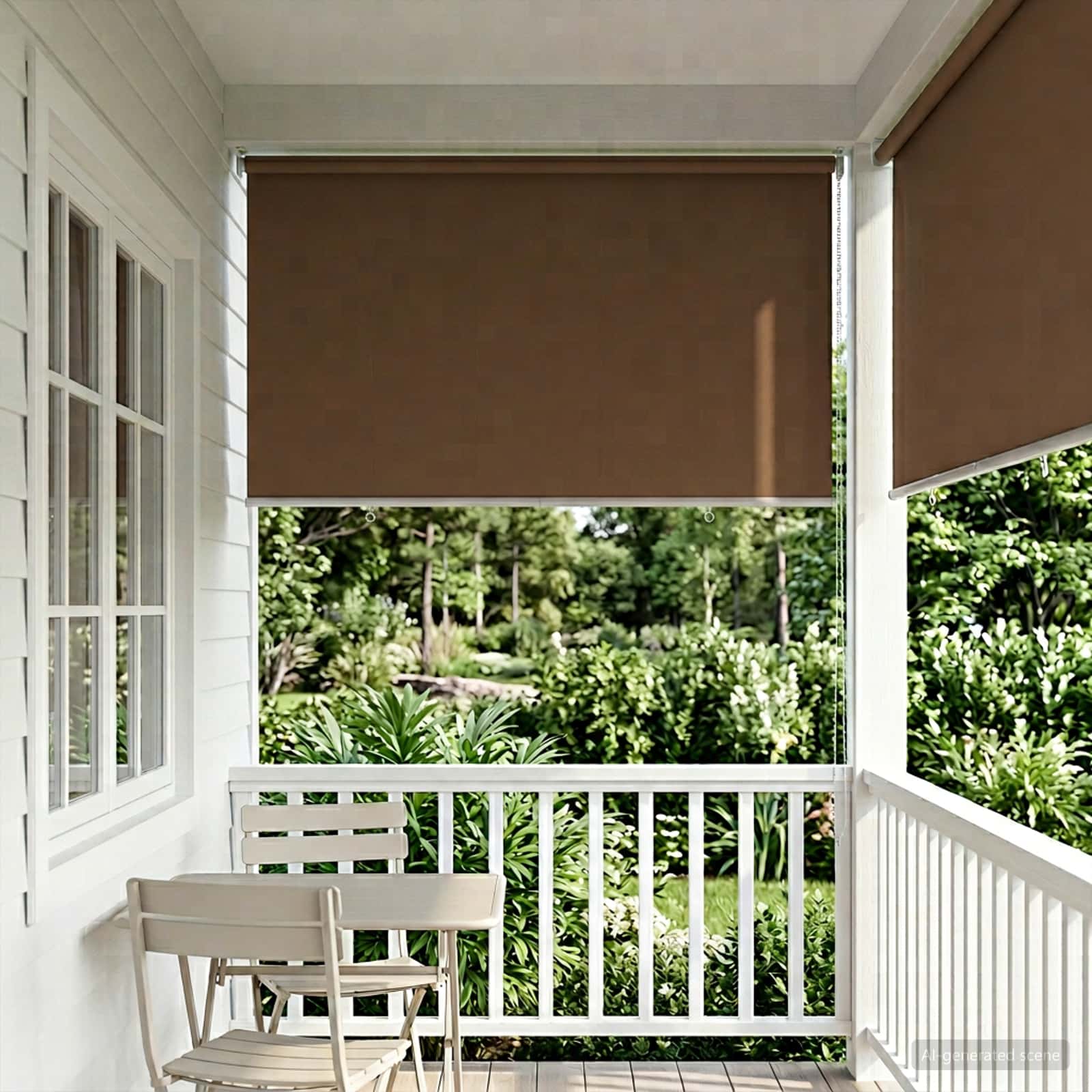 Ρολό Κουρτίνα UV Προστασία Taupe 120 x 140 cm Πολυεστέρας - Pakobazaar