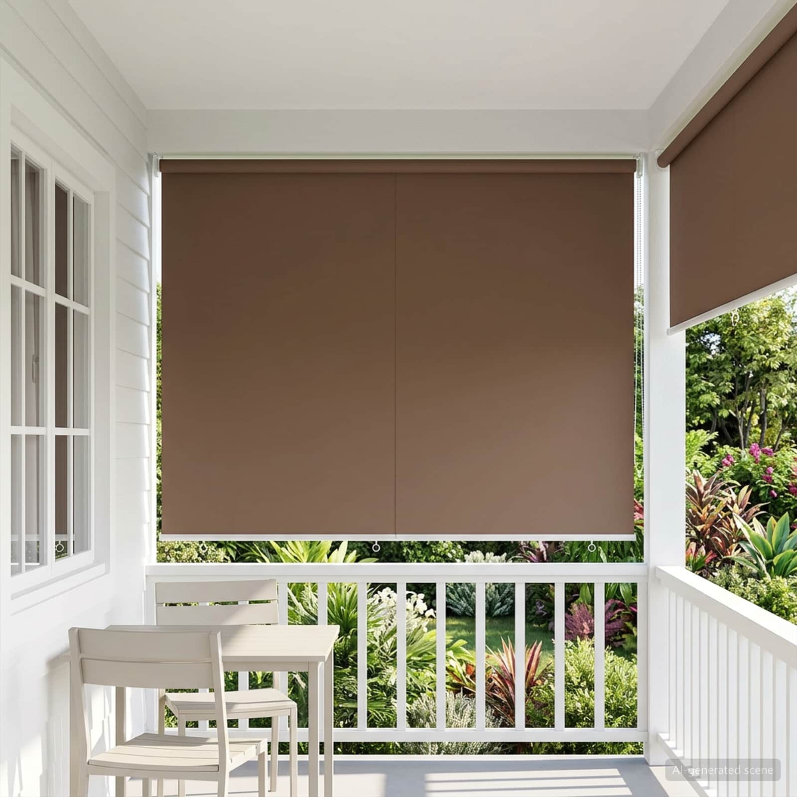 Ρολό Κουρτίνα UV Προστασία Taupe 160 x 140 cm Πολυεστέρας - Pakobazaar