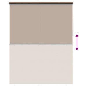 Ρολό Κουρτίνα UV Προστασία Taupe 180 x 140 cm Πολυεστέρας - Pakobazaar