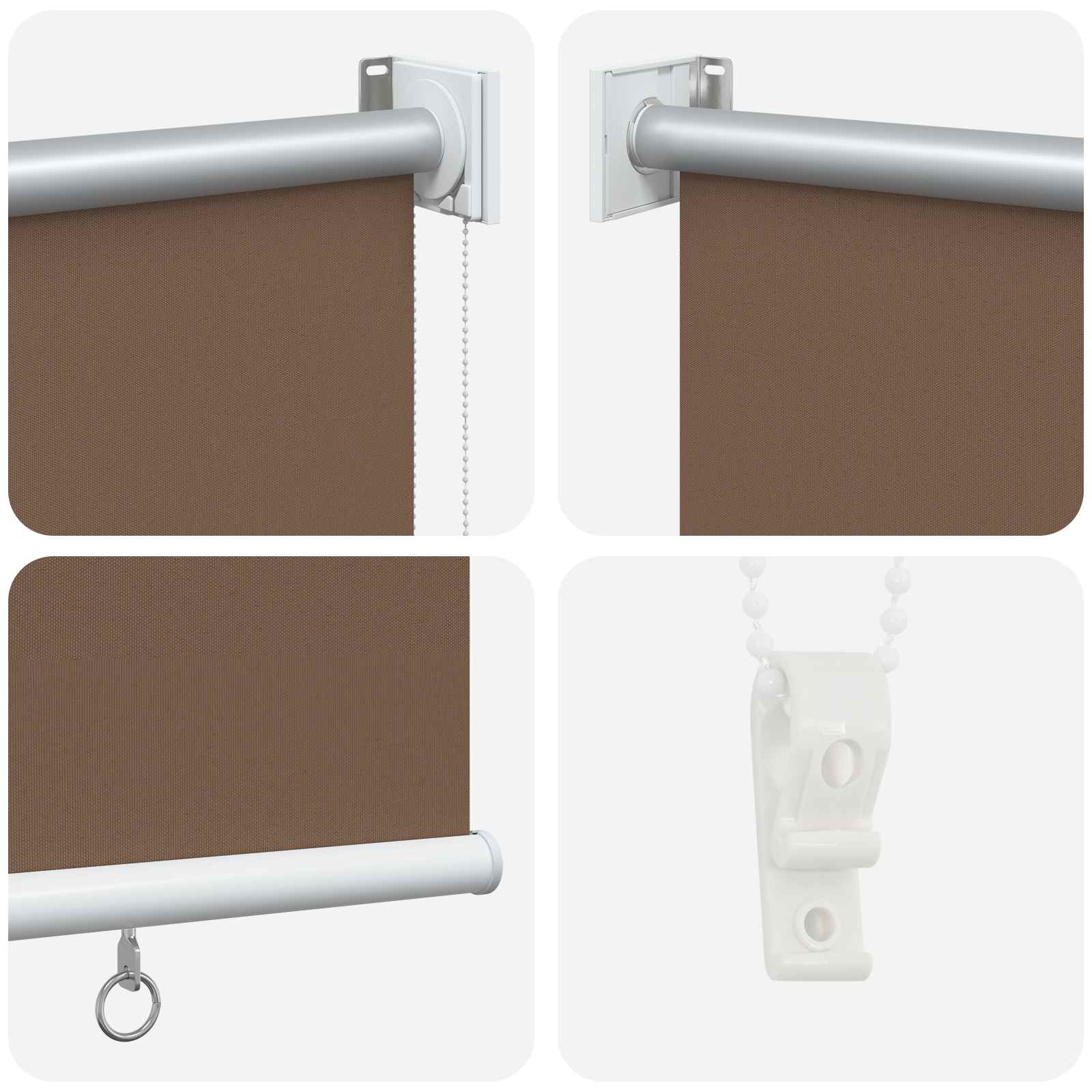 Ρολό Κουρτίνα UV Προστασία Taupe 60 x 230 cm Πολυεστέρας - Pakobazaar