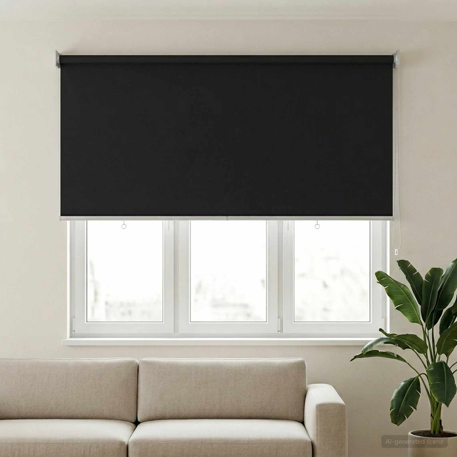 Ρολό Κουρτίνα UV Προστασία Ανθρακί 120 x 140 cm Πολυεστέρας - Pakobazaar