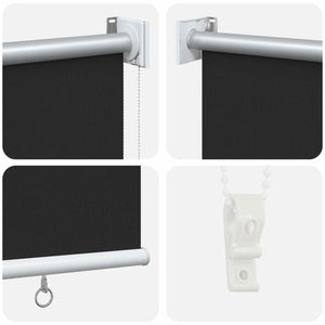 Ρολό Κουρτίνα UV Προστασία Ανθρακί 160 x 140 cm Πολυεστέρας - Pakobazaar