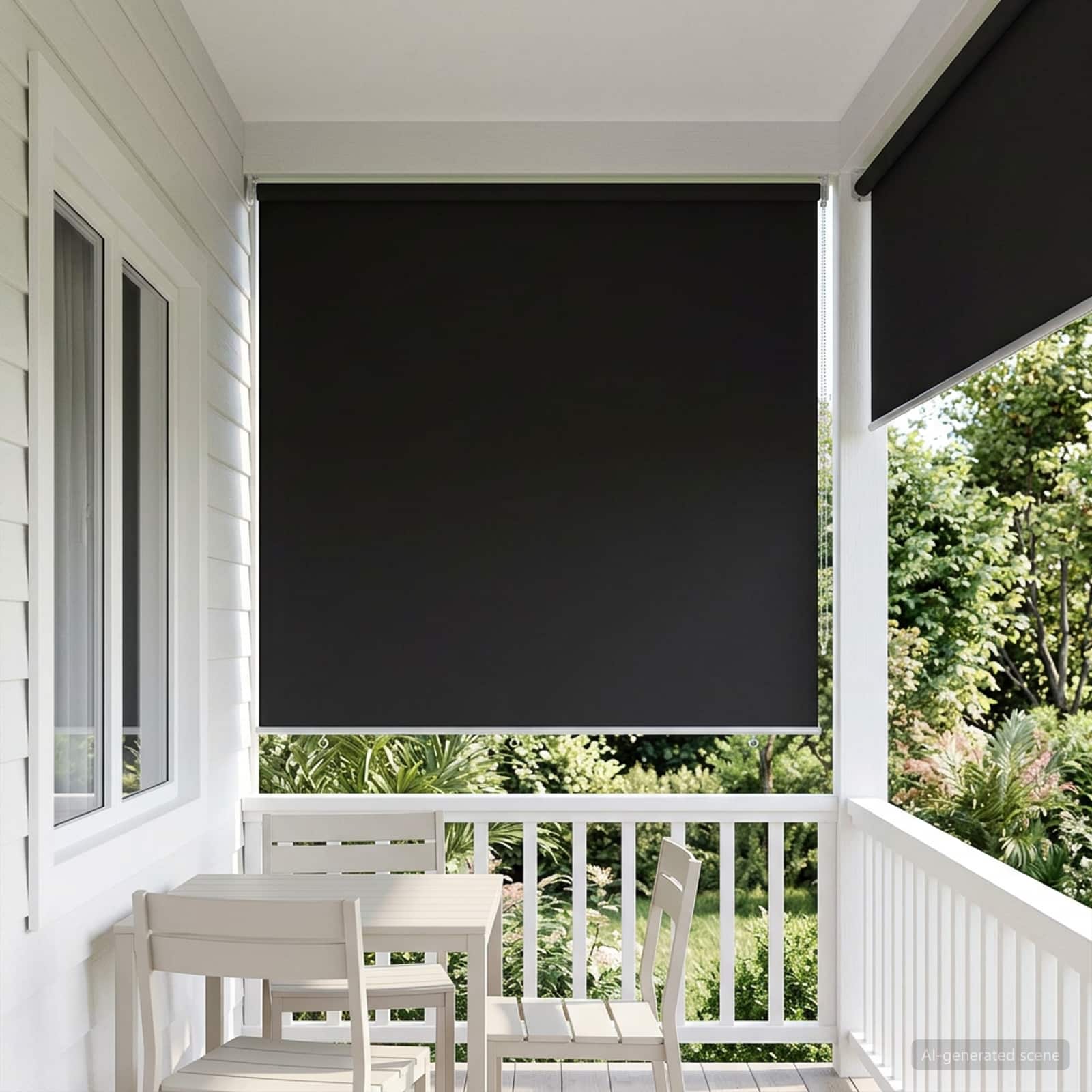 Ρολό Κουρτίνα UV Προστασία Ανθρακί 160 x 140 cm Πολυεστέρας - Pakobazaar
