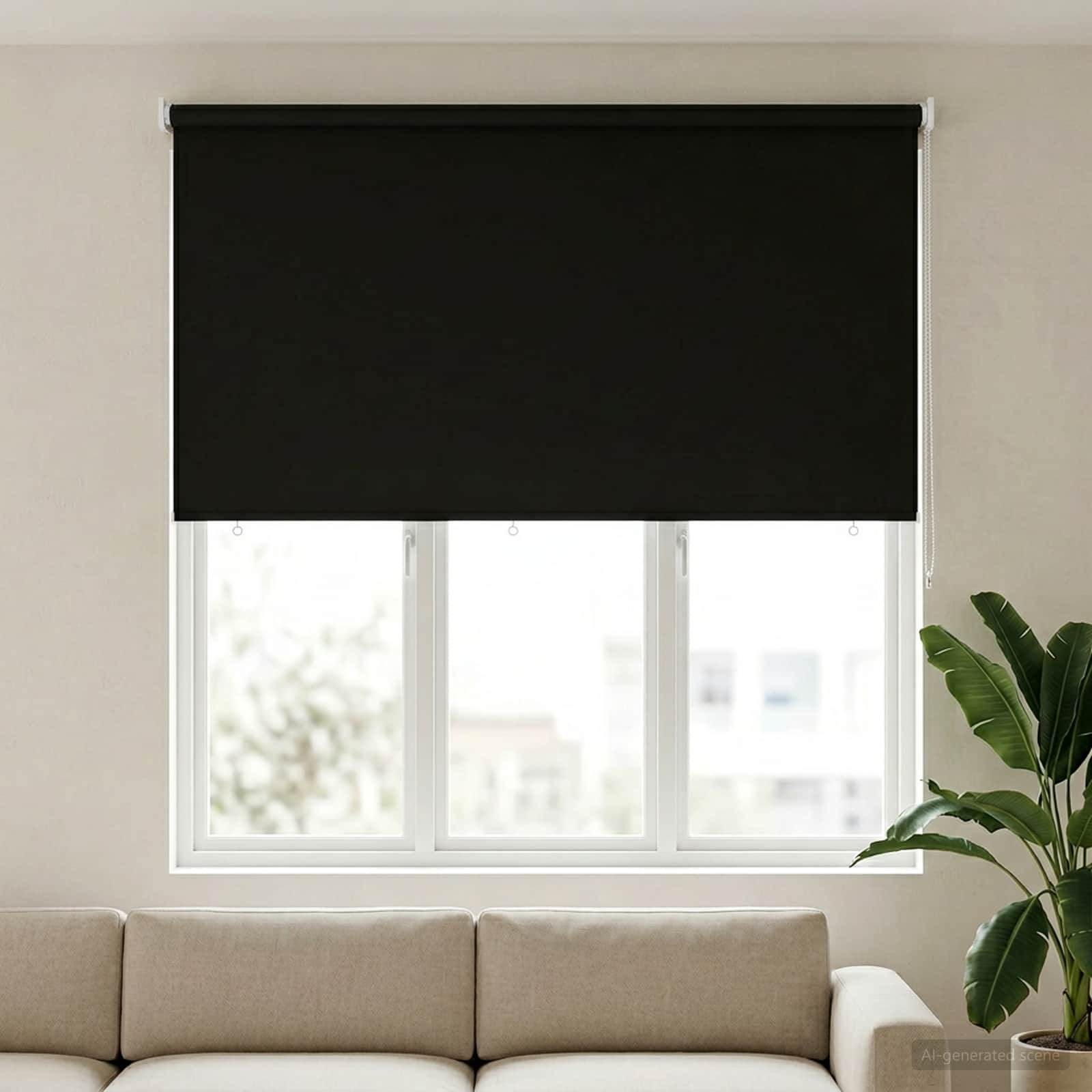 Ρολό Κουρτίνα UV Προστασία Ανθρακί 160 x 140 cm Πολυεστέρας - Pakobazaar