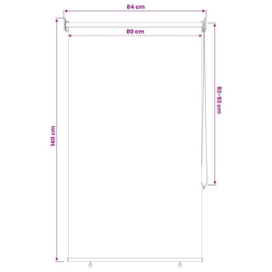 Ρολό Κουρτίνα UV Προστασία Μπεζ 80 x 140 cm Πολυεστέρας - Pakobazaar