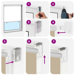 Ρολό Κουρτίνα UV Προστασία Μπεζ 160 x 140 cm Πολυεστέρας - Pakobazaar