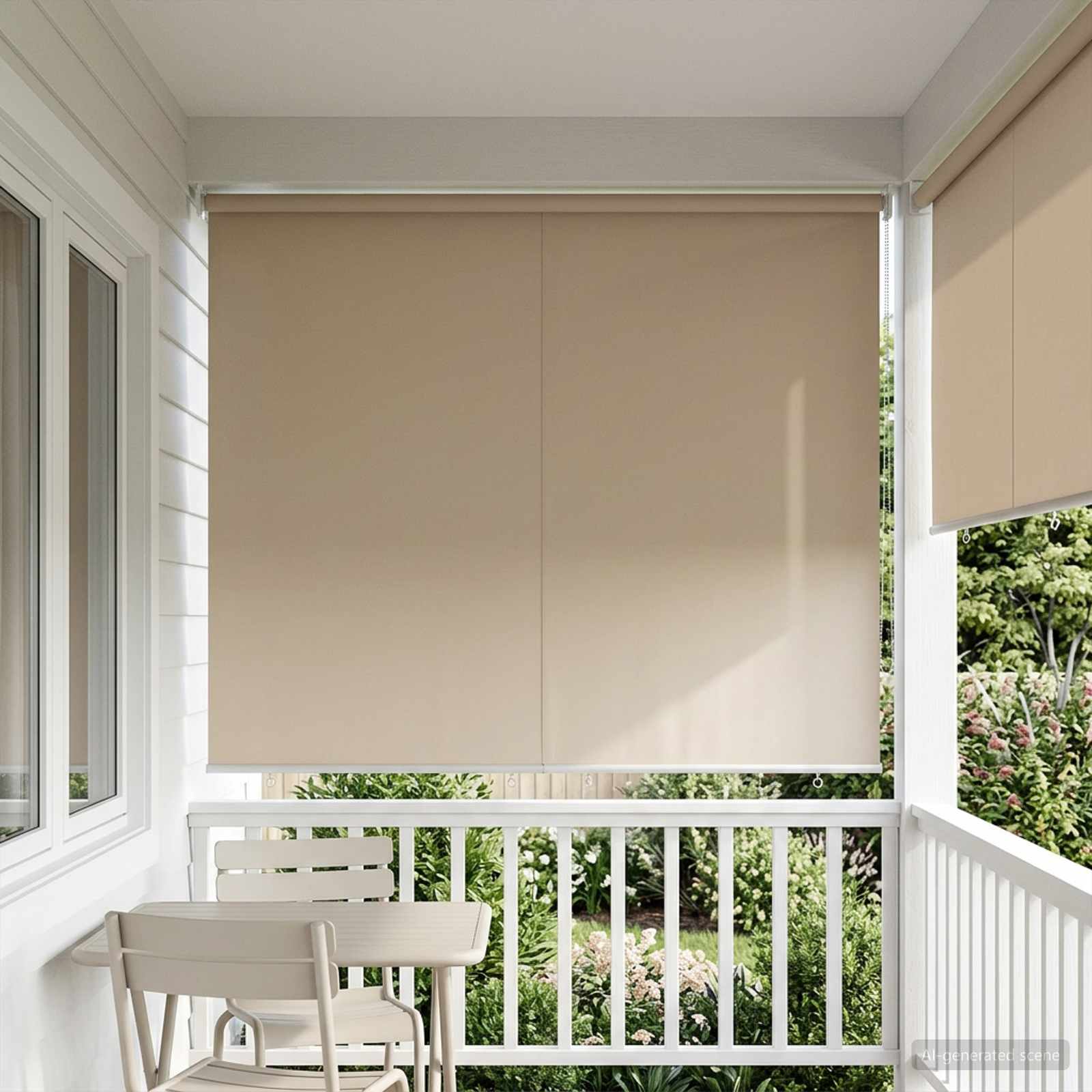 Ρολό Κουρτίνα UV Προστασία Μπεζ 180 x 140 cm Πολυεστέρας - Pakobazaar