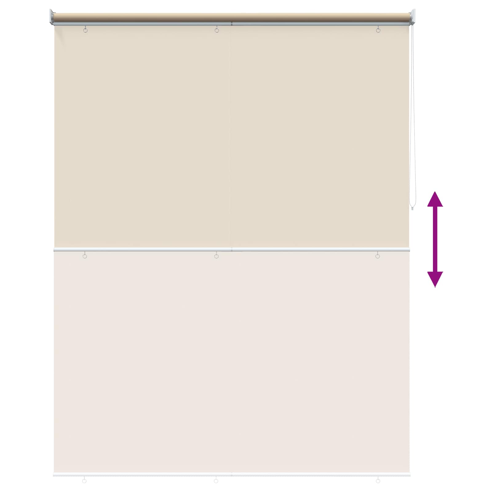 Ρολό Κουρτίνα UV Προστασία Μπεζ 180 x 140 cm Πολυεστέρας - Pakobazaar