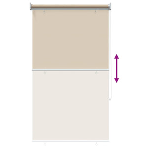 Ρολό Κουρτίνα UV Προστασία Μπεζ 80 x 230 cm Πολυεστέρας - Pakobazaar