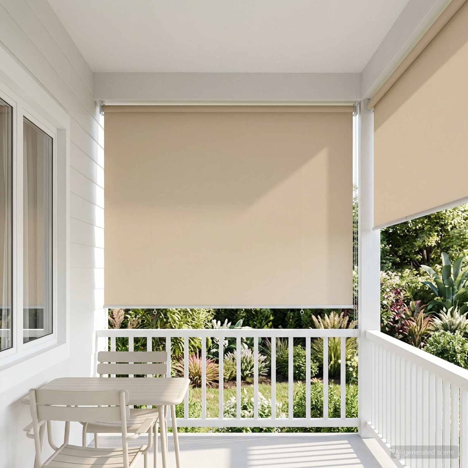 Ρολό Κουρτίνα UV Προστασία Μπεζ 120 x 230 cm Πολυεστέρας - Pakobazaar