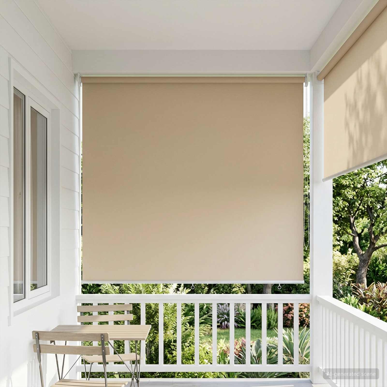 Ρολό Κουρτίνα UV Προστασία Μπεζ 180 x 230 cm Πολυεστέρας - Pakobazaar