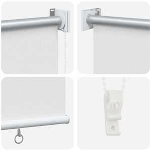 Ρολό Κουρτίνα UV Προστασία Λευκό 160 x 140 cm Πολυεστέρας - Pakobazaar