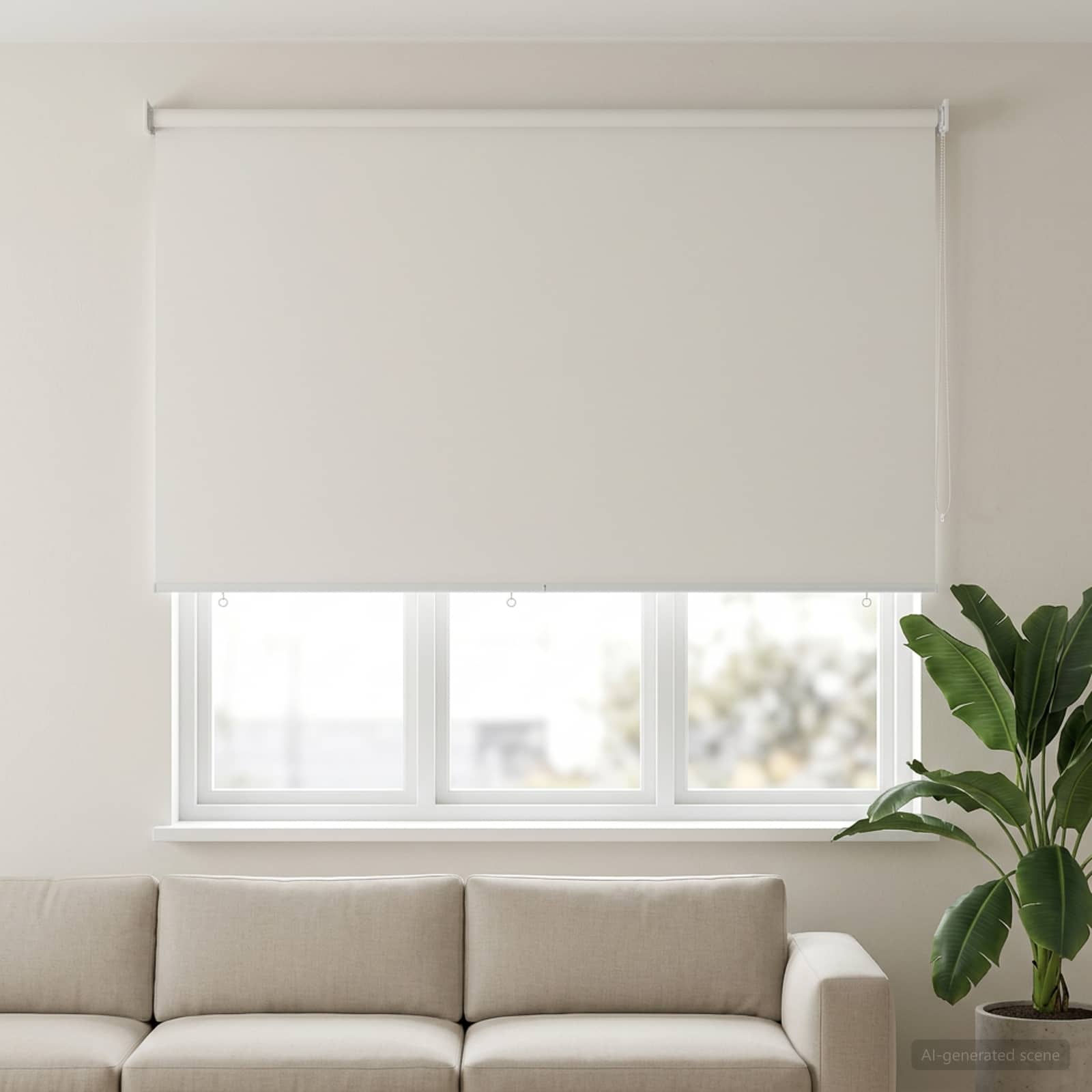 Ρολό Κουρτίνα UV Προστασία Λευκό 180 x 140 cm Πολυεστέρας - Pakobazaar