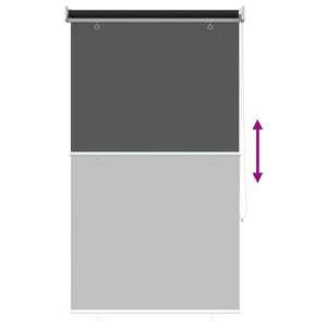 Ρολό Κουρτίνα UV Προστασία Μαύρο 100 x 140 cm Πολυεστέρας - Pakobazaar