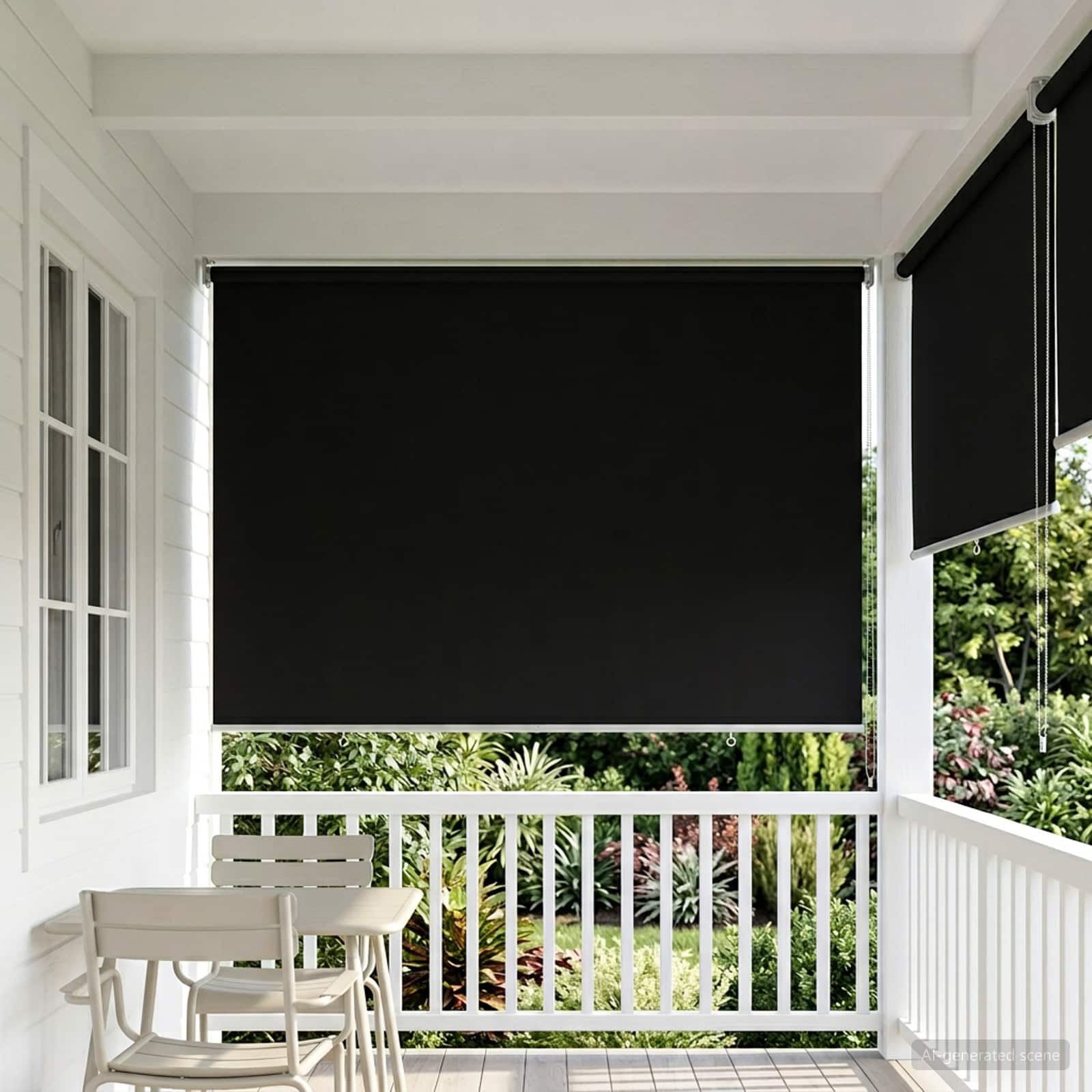 Ρολό Κουρτίνα UV Προστασία Μαύρο 140 x 140 cm Πολυεστέρας - Pakobazaar