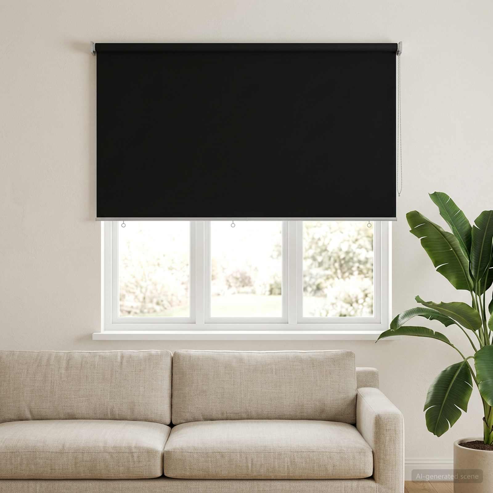 Ρολό Κουρτίνα UV Προστασία Μαύρο 160 x 140 cm Πολυεστέρας - Pakobazaar