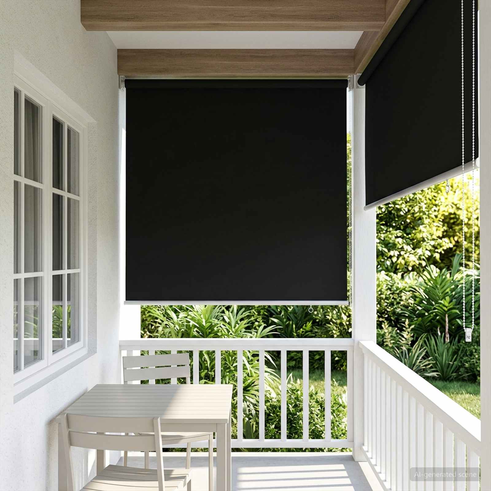 Ρολό Κουρτίνα UV Προστασία Μαύρο 60 x 230 cm Πολυεστέρας - Pakobazaar