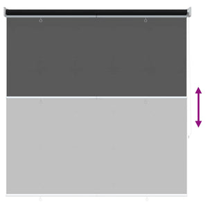 Ρολό Κουρτίνα UV Προστασία Μαύρο 100 x 230 cm Πολυεστέρας - Pakobazaar
