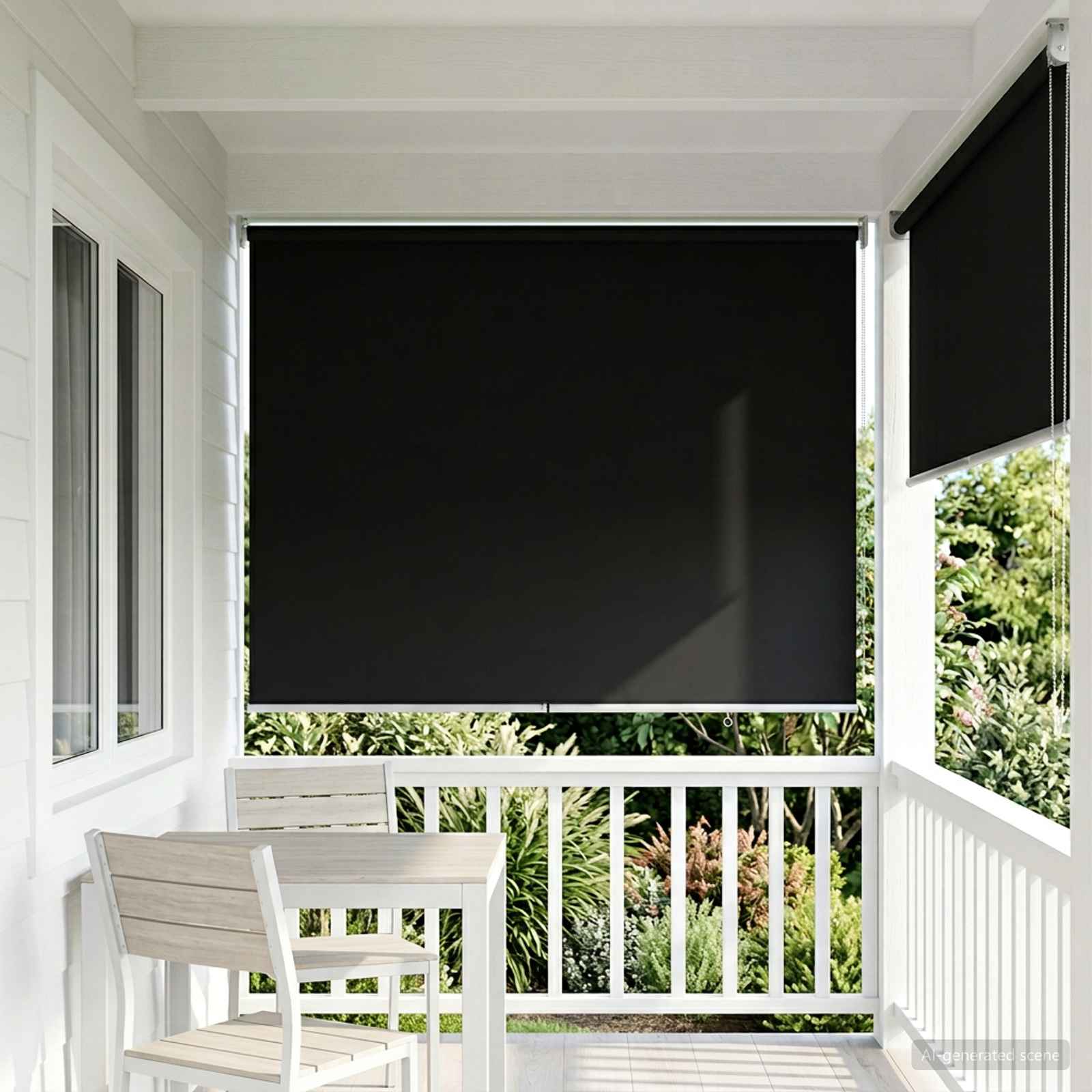 Ρολό Κουρτίνα UV Προστασία Μαύρο 140 x 230 cm Πολυεστέρας - Pakobazaar