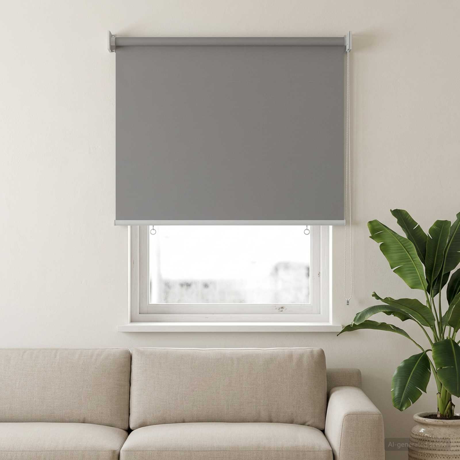 Ρολό Κουρτίνα UV Προστασία Ανοιχτό γκρι 80 x 140 cm Πολυεστέρας - Pakobazaar