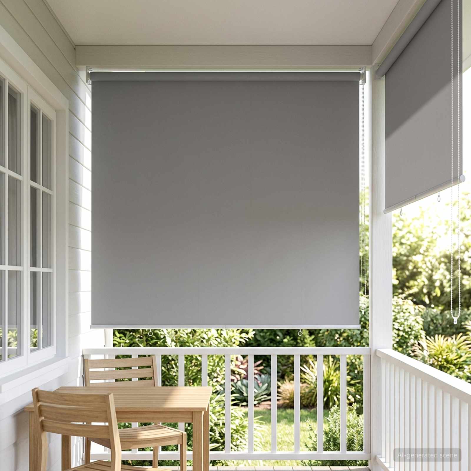 Ρολό Κουρτίνα UV Προστασία Ανοιχτό γκρι 140 x 140 cm - Pakobazaar