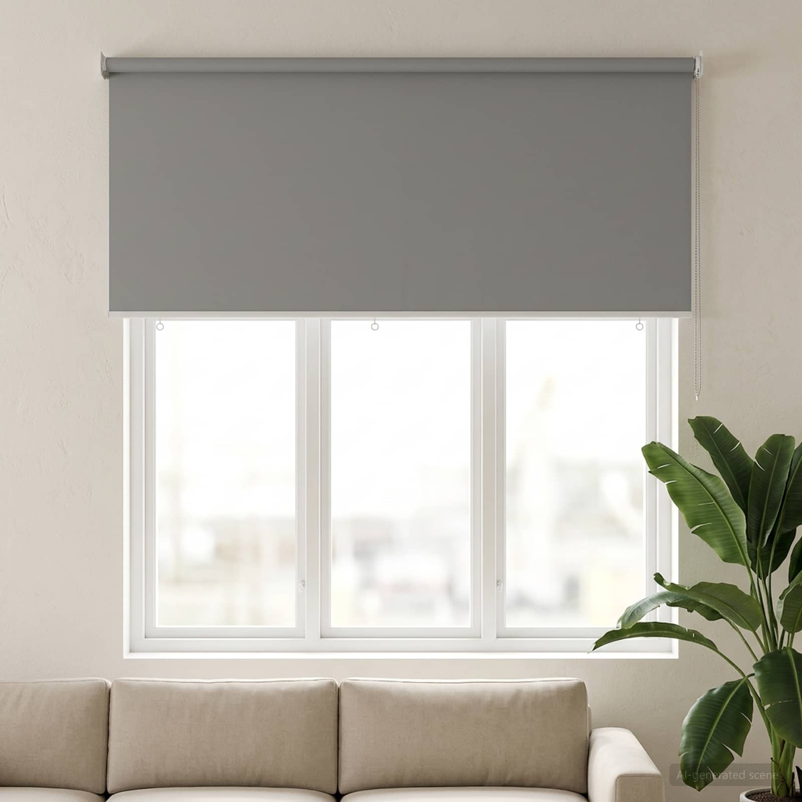 Ρολό Κουρτίνα UV Προστασία Ανοιχτό γκρι 200 x 140 cm - Pakobazaar