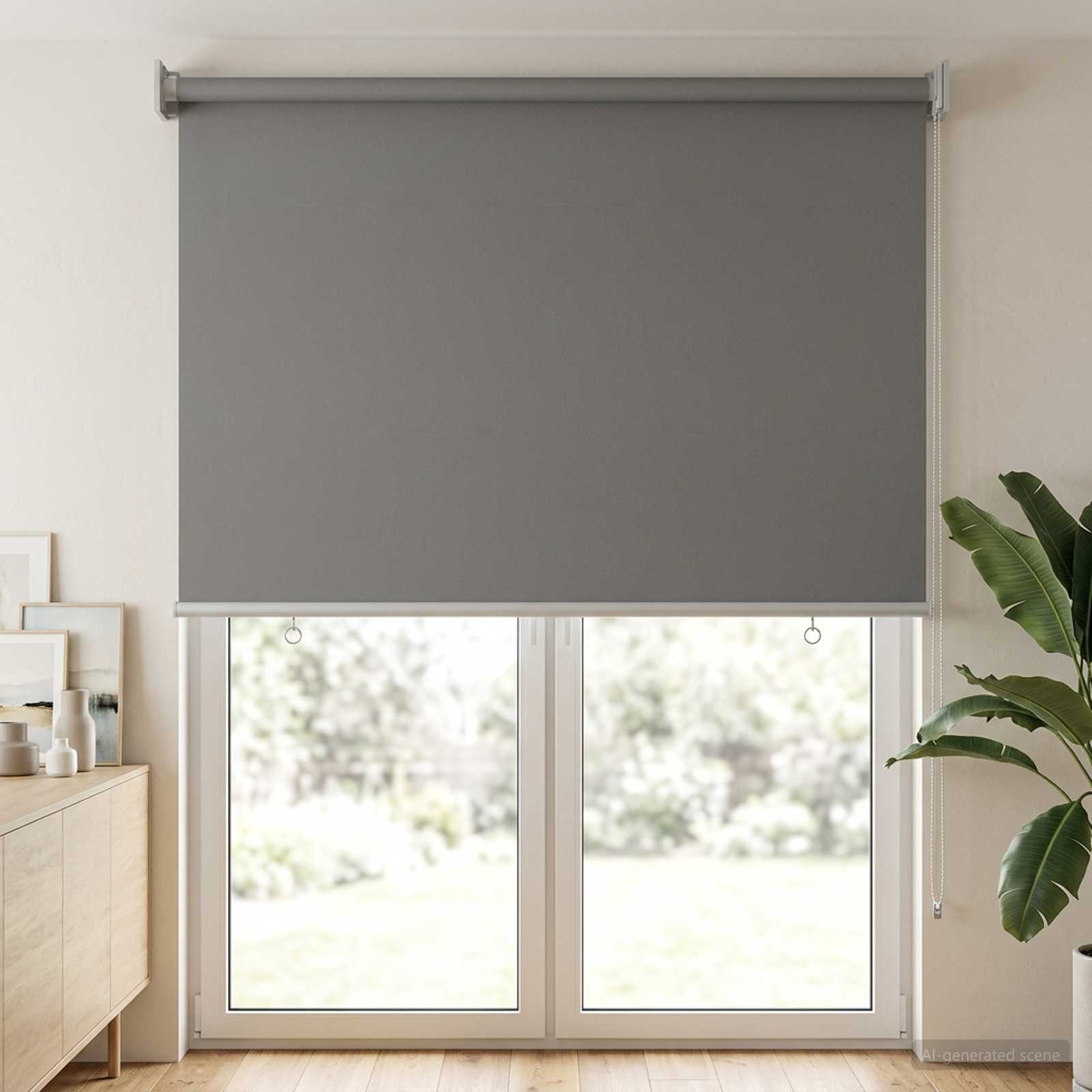 Ρολό Κουρτίνα UV Προστασία Ανοιχτό γκρι 60 x 230 cm Πολυεστέρας - Pakobazaar