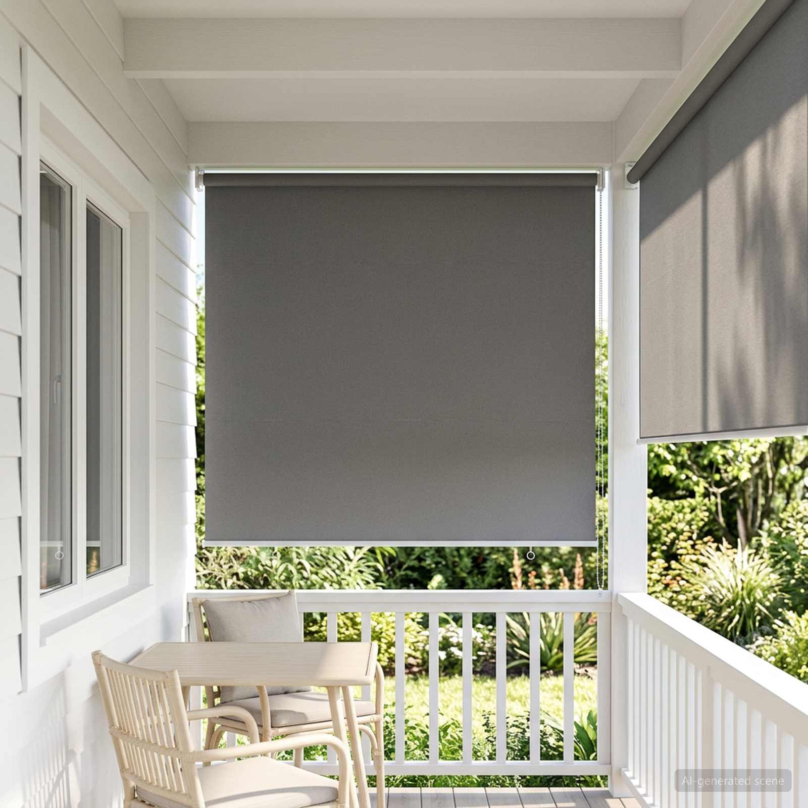 Ρολό Κουρτίνα UV Προστασία Ανοιχτό γκρι 80 x 230 cm Πολυεστέρας - Pakobazaar