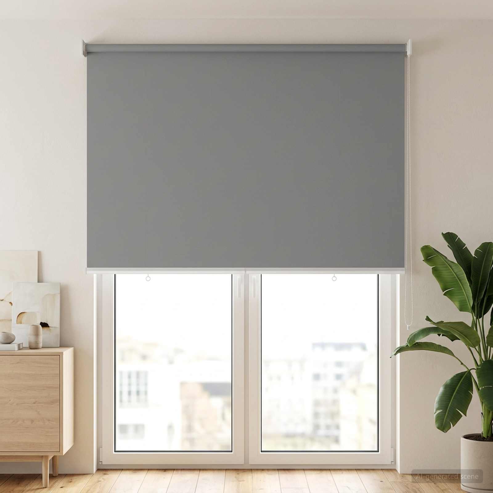 Ρολό Κουρτίνα UV Προστασία Ανοιχτό γκρι 140 x 230 cm - Pakobazaar