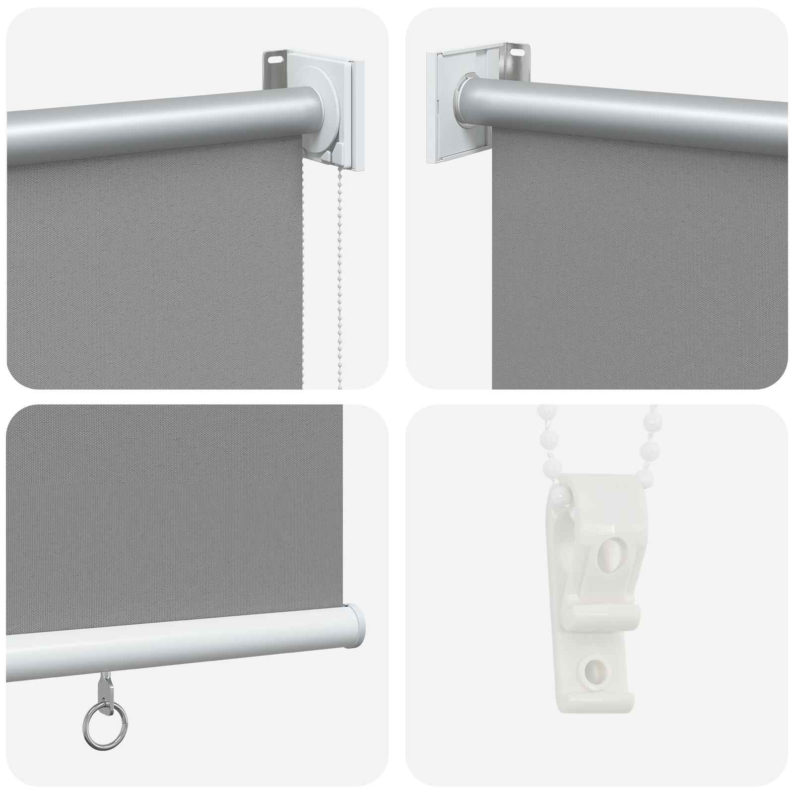 Ρολό Κουρτίνα UV Προστασία Ανοιχτό γκρι 160 x 230 cm - Pakobazaar