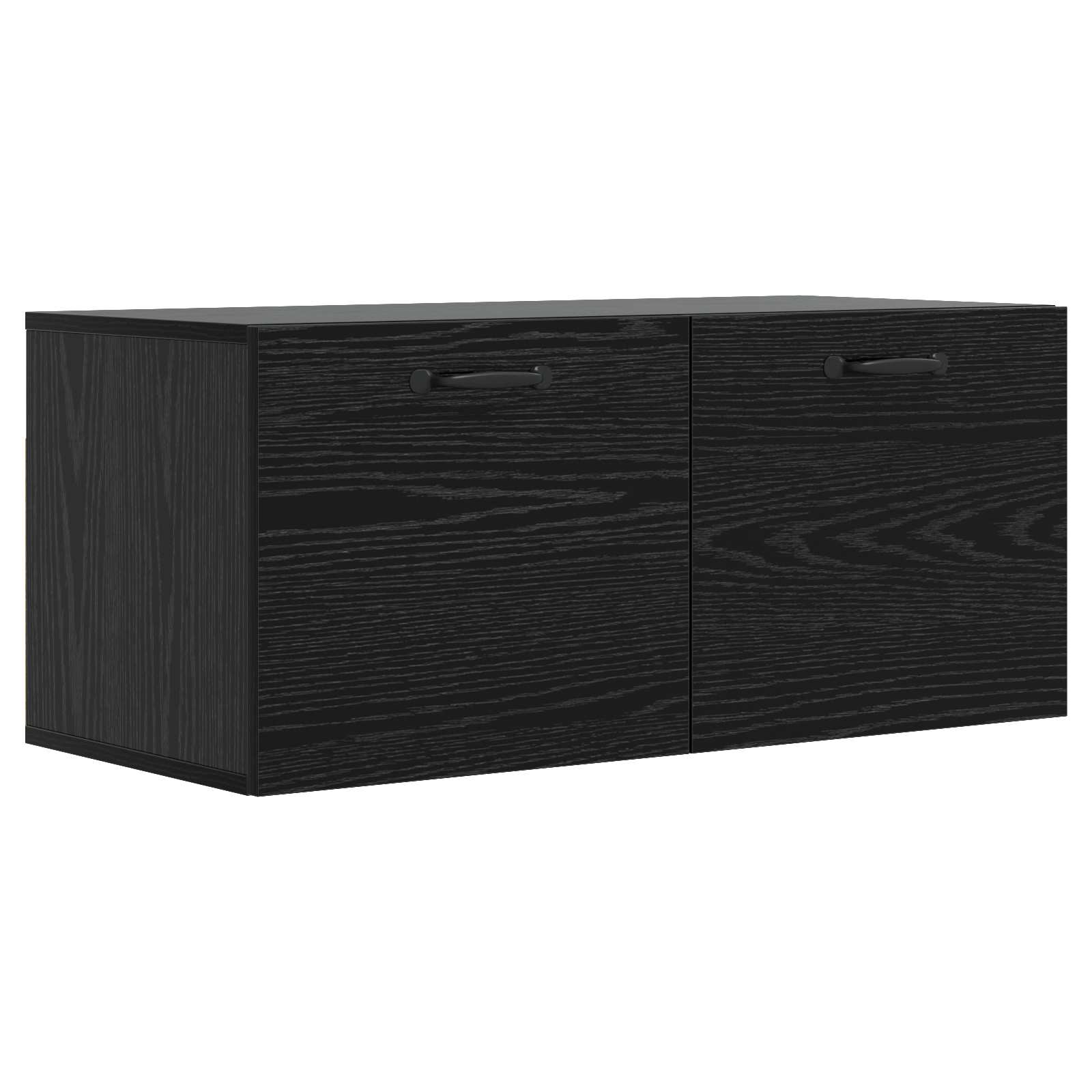 Ντουλάπα Τοίχου Επιτοίχιο Μαύρη δρυς 80 x 36,5 x 35 cm - Pakobazaar