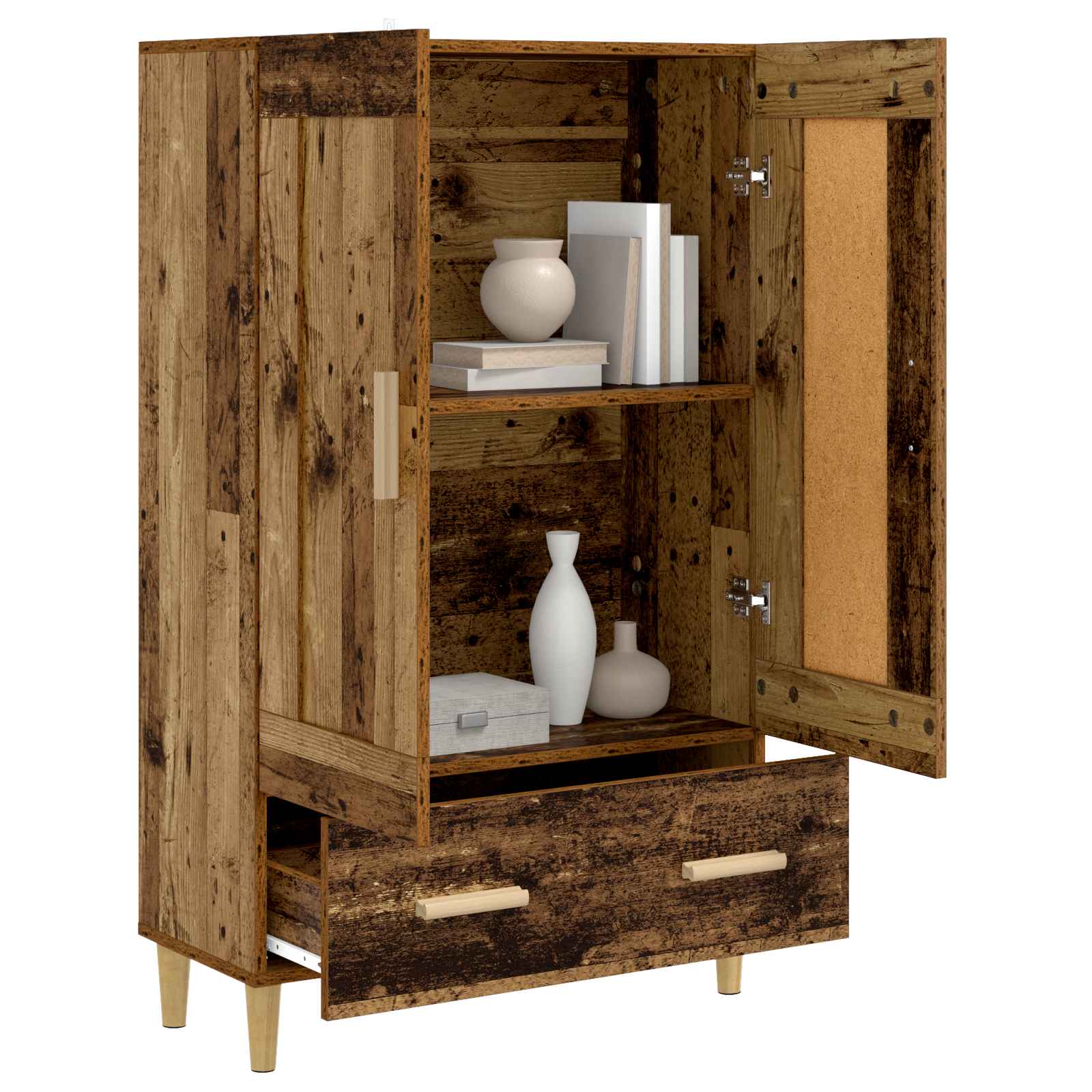 Highboard Παλαιωμένο ξύλο 70 x 31 x 115 εκ Επεξεργασμένο Ξύλο