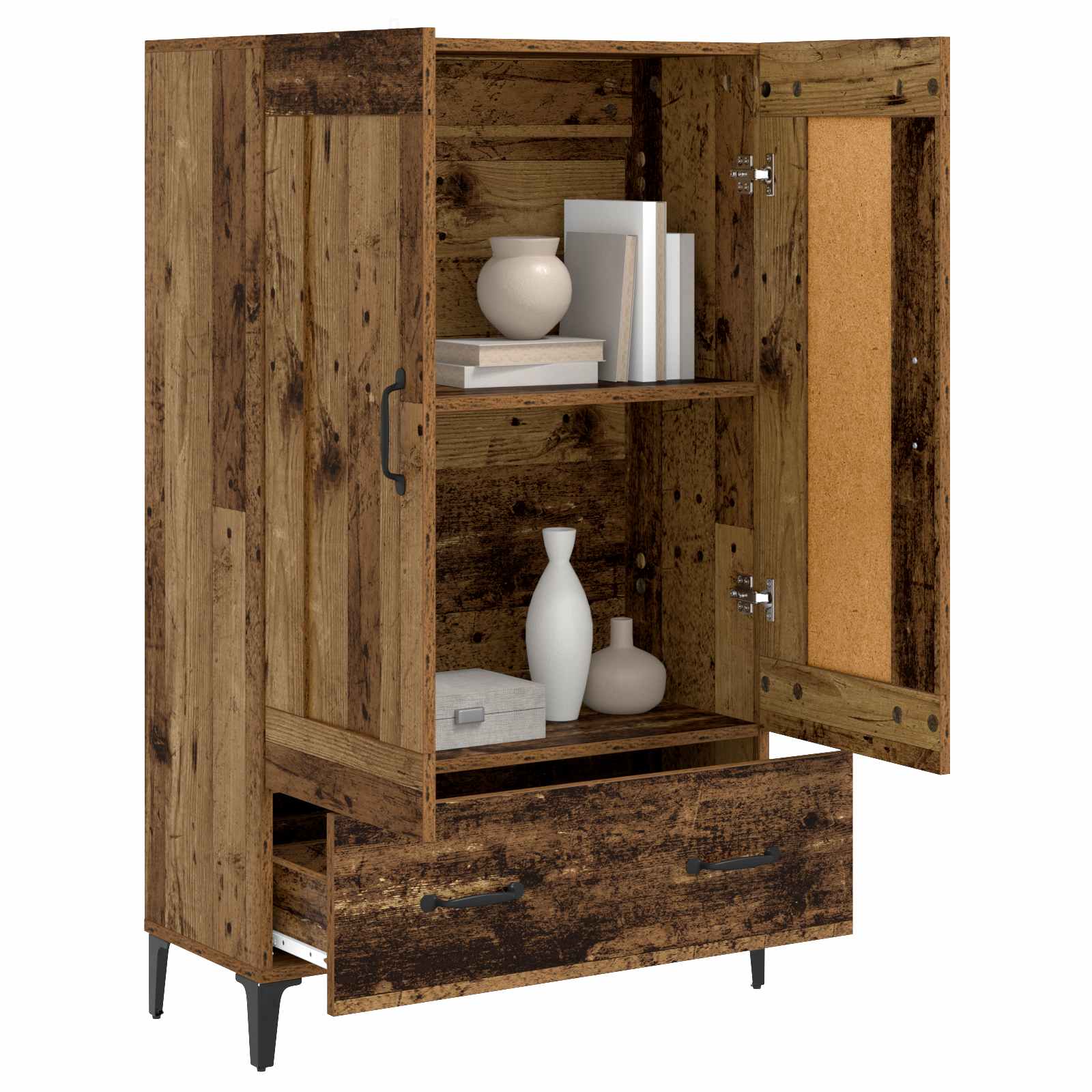 Highboard Παλαιωμένο ξύλο 70 x 31 x 115 εκ Επεξεργασμένο Ξύλο - Pakobazaar