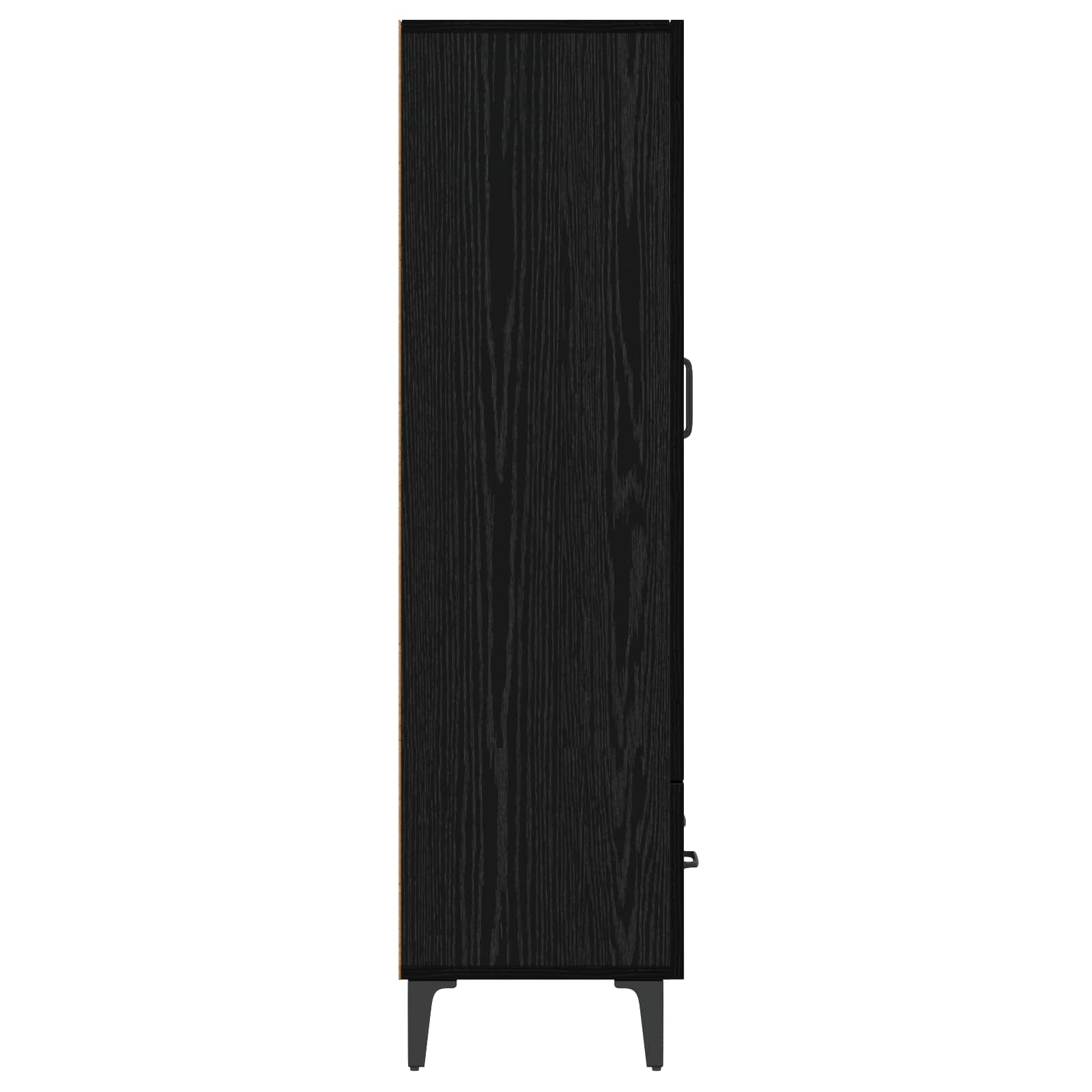 Highboard Μαύρη Δρυς 70 x 31 x 115 εκ Επεξεργασμένο Ξύλο - Pakobazaar