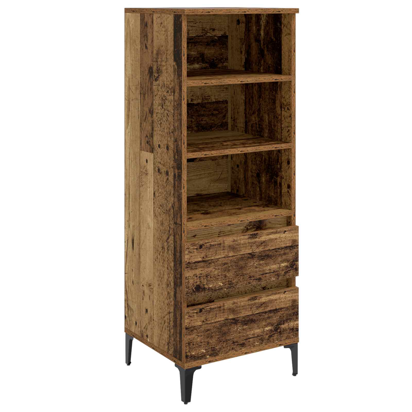 Highboard Παλαιωμένο ξύλο 40 x 36 x 110 εκ. Επεξεργασμένο Ξύλο - Pakobazaar