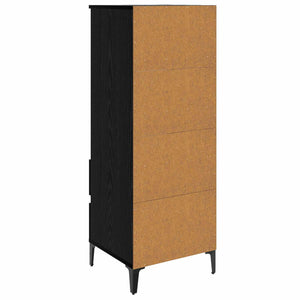 Highboard Μαύρη Δρυς 40 x 36 x 110 εκ. Επεξεργασμένο Ξύλο - Pakobazaar