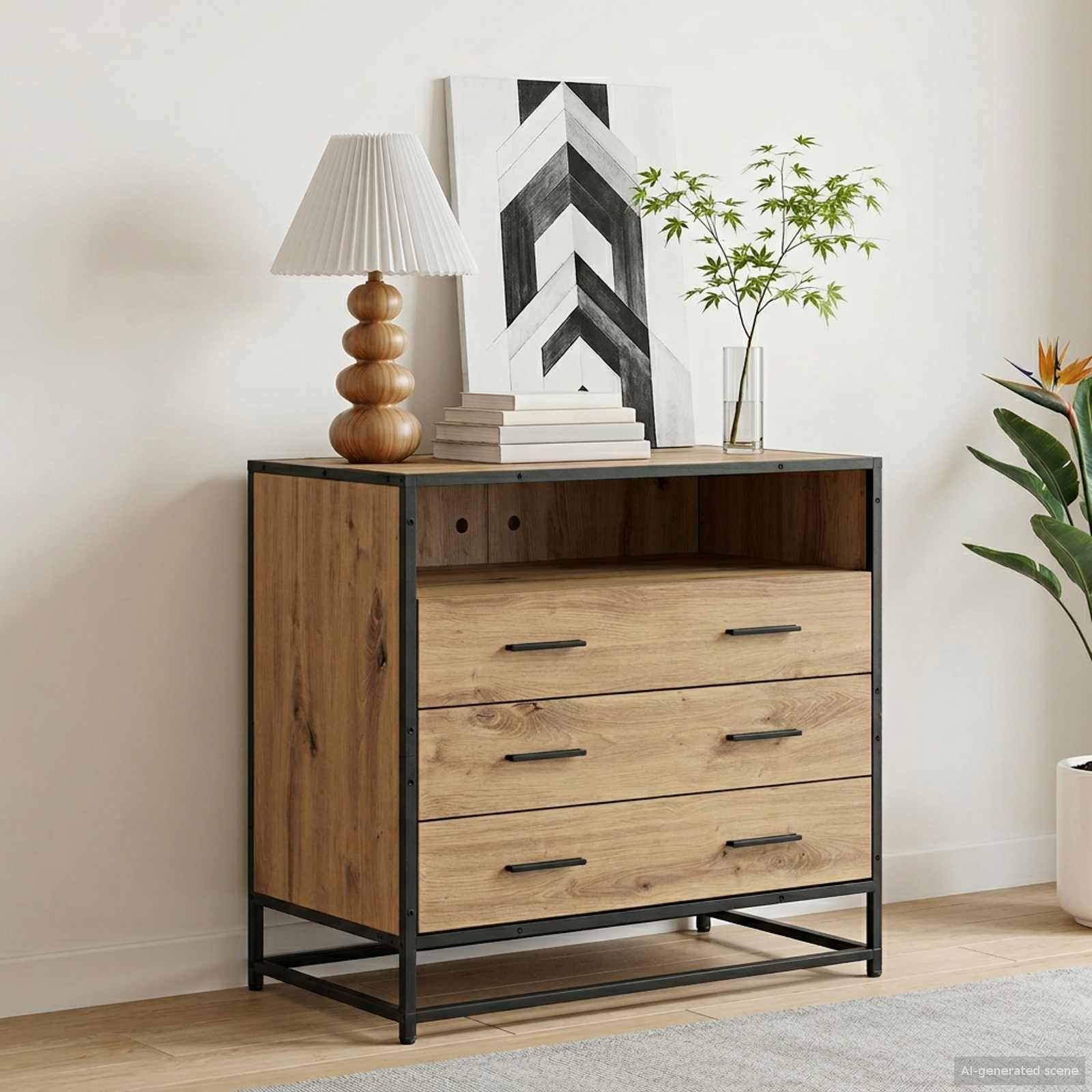 Ντουλάπι με Συρτάρια 3-Συρτάρι Artisan δρυς 70 x 41 x 70 εκ - Pakobazaar