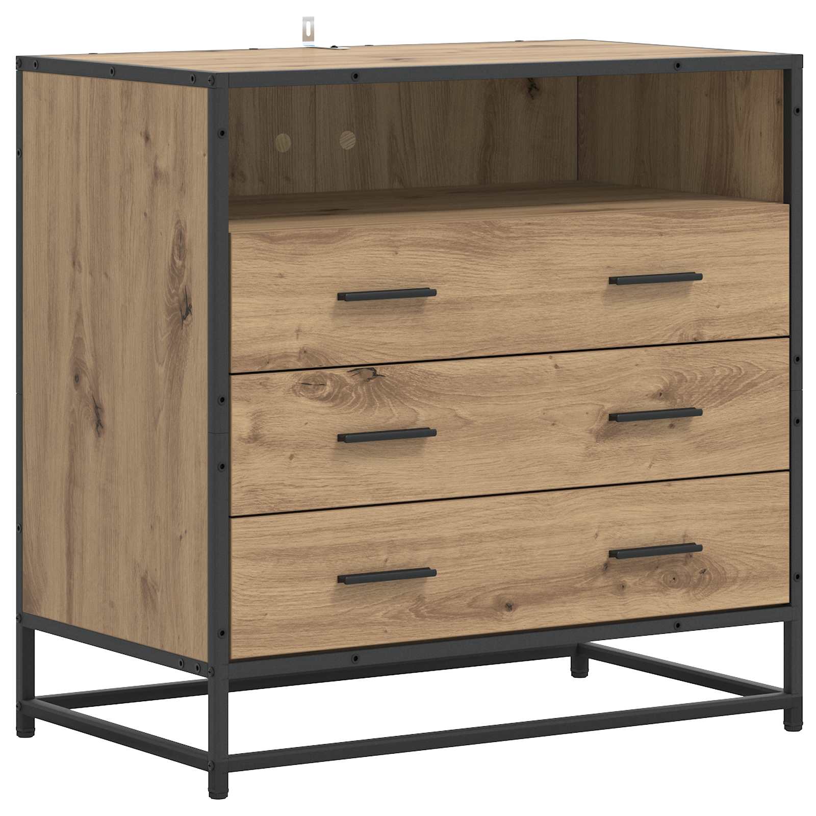 Ντουλάπι με Συρτάρια 3-Συρτάρι Artisan δρυς 70 x 41 x 70 εκ - Pakobazaar