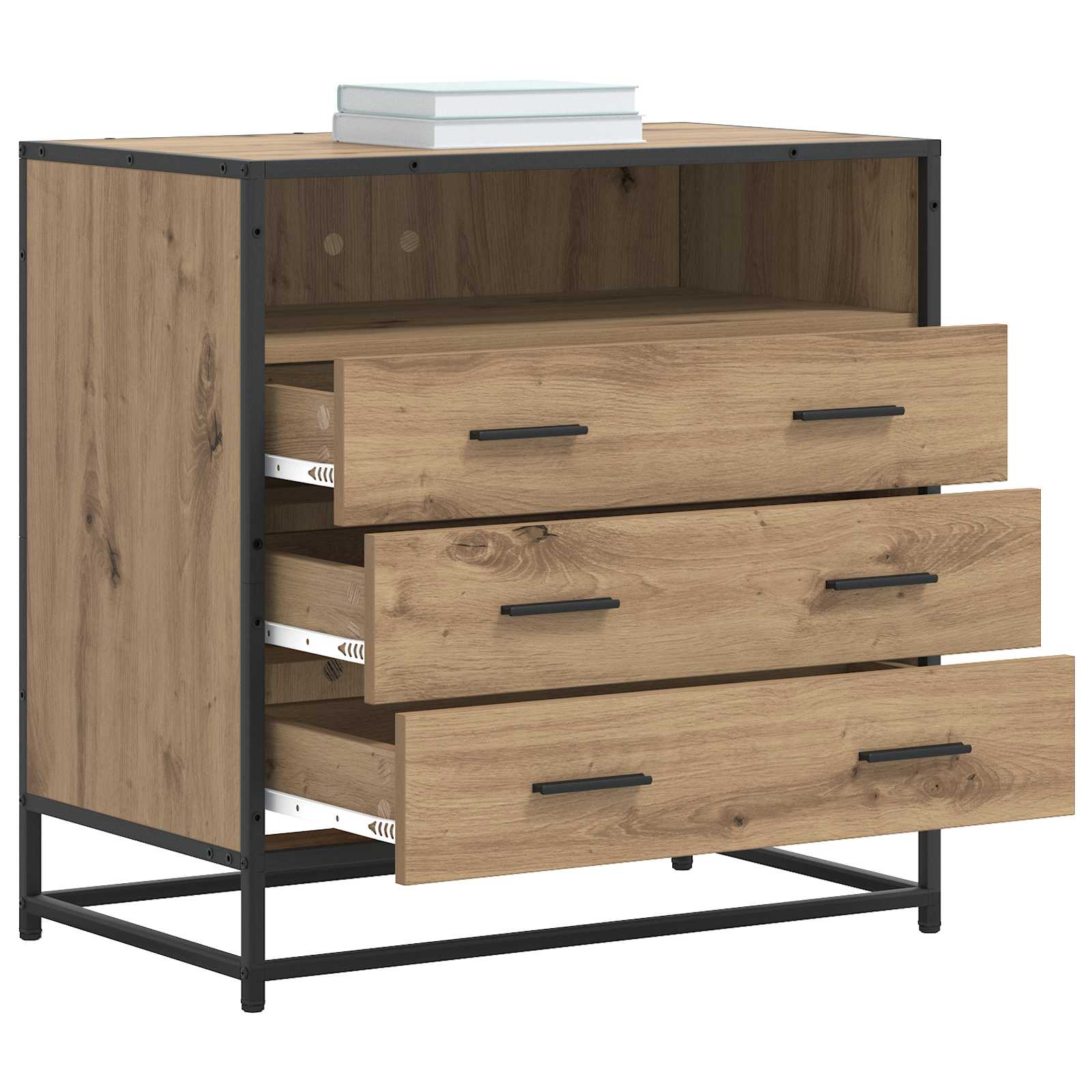 Ντουλάπι με Συρτάρια 3-Συρτάρι Artisan δρυς 70 x 41 x 70 εκ - Pakobazaar