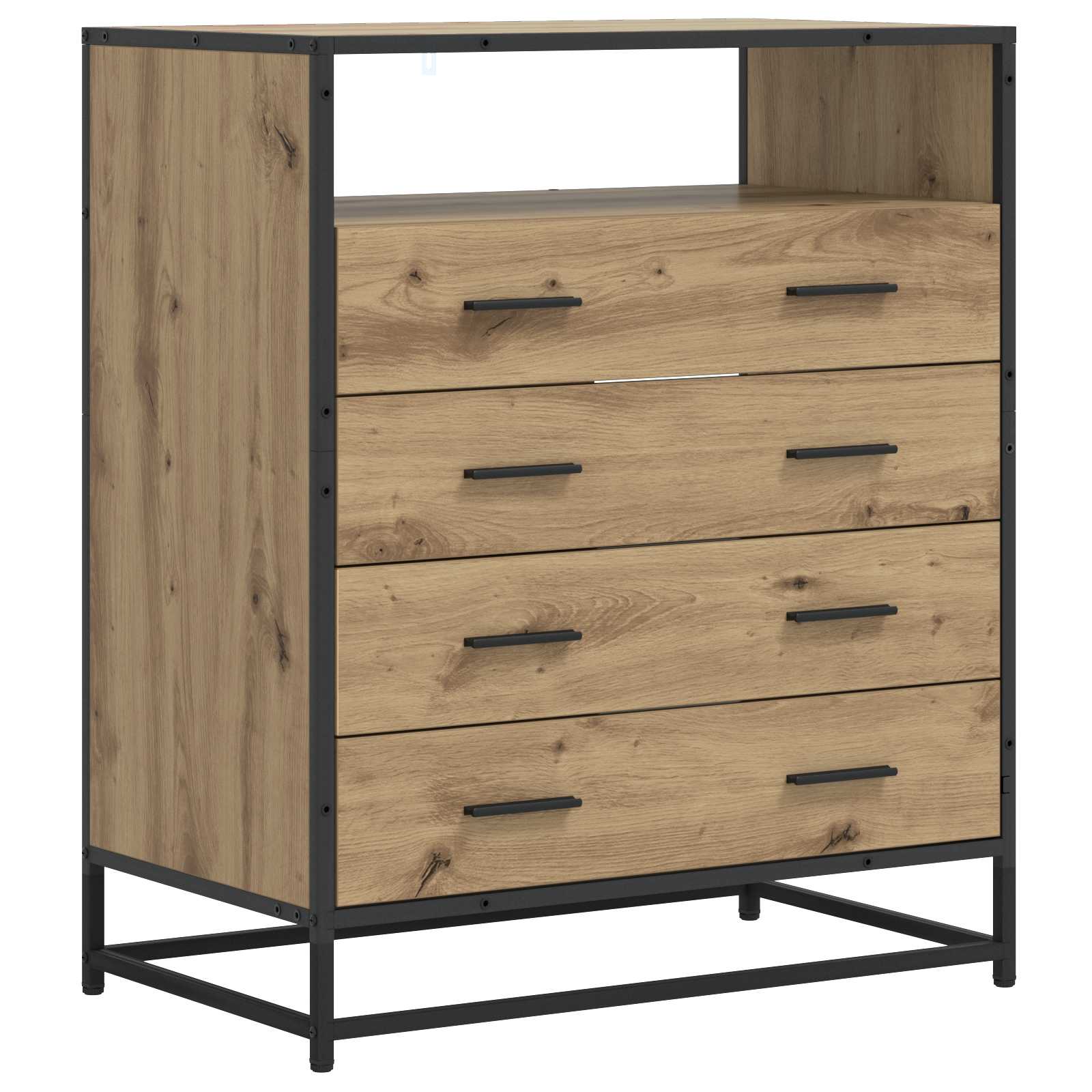 Ντουλάπι με Συρτάρια 4-Συρτάρι Artisan δρυς 70 x 41 x 83,5 εκ.