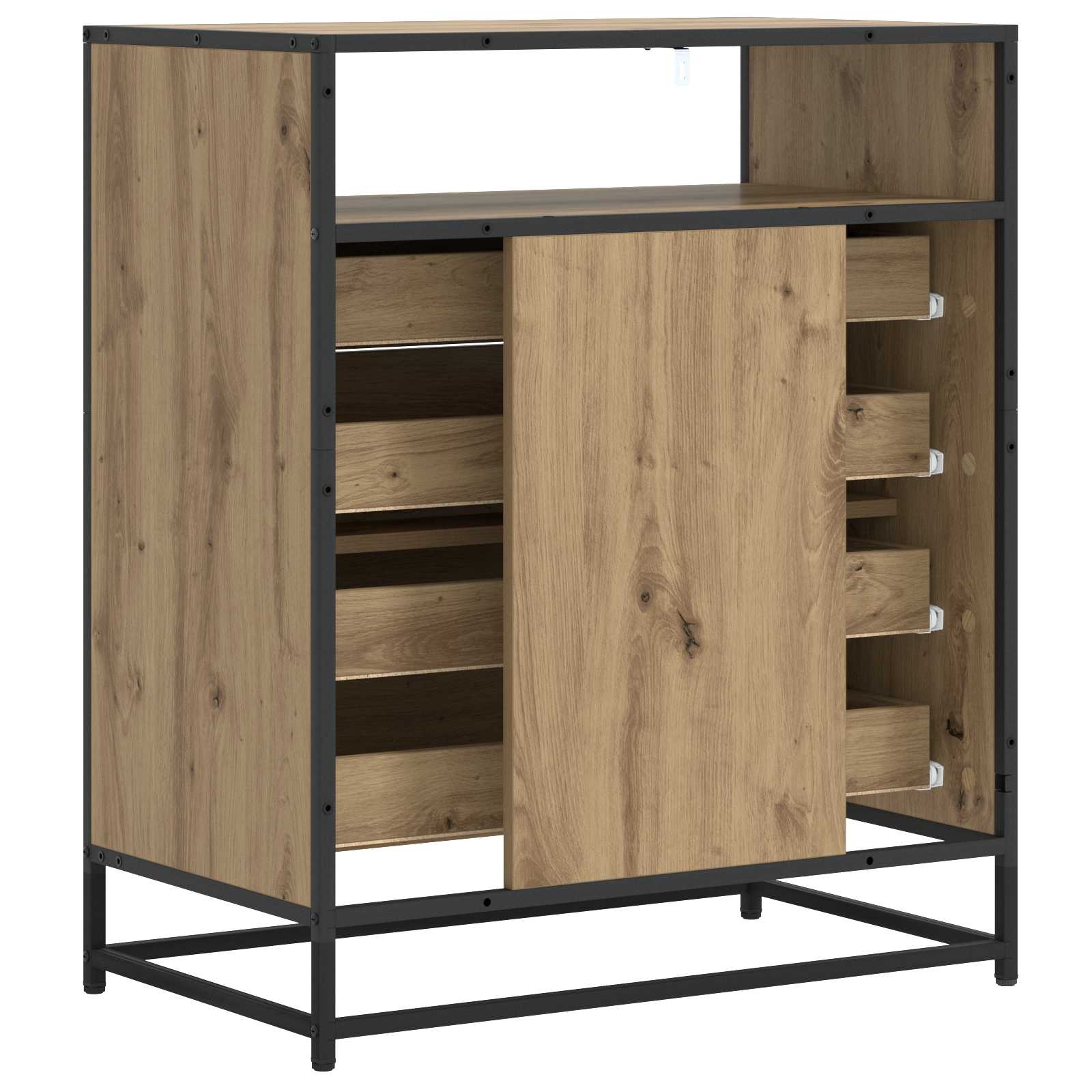 Ντουλάπι με Συρτάρια 4-Συρτάρι Artisan δρυς 70 x 41 x 83,5 εκ.