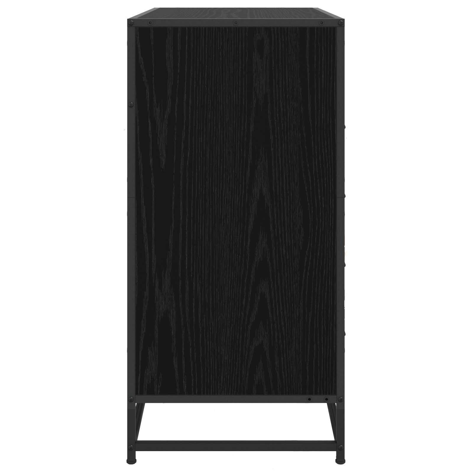 Ντουλάπι με Συρτάρια 4-Συρτάρι Μαύρη δρυς 70 x 41 x 83,5 εκ.