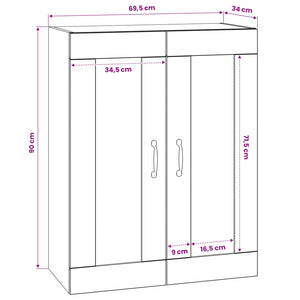 Ντουλάπα Τοίχου Artisan Δρυς 69,5 x 34 x 90 εκ. - Pakobazaar