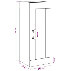 Ντουλάπα Τοίχου Παλαιωμένο ξύλο 34,5 x 34 x 90 εκ. - Pakobazaar
