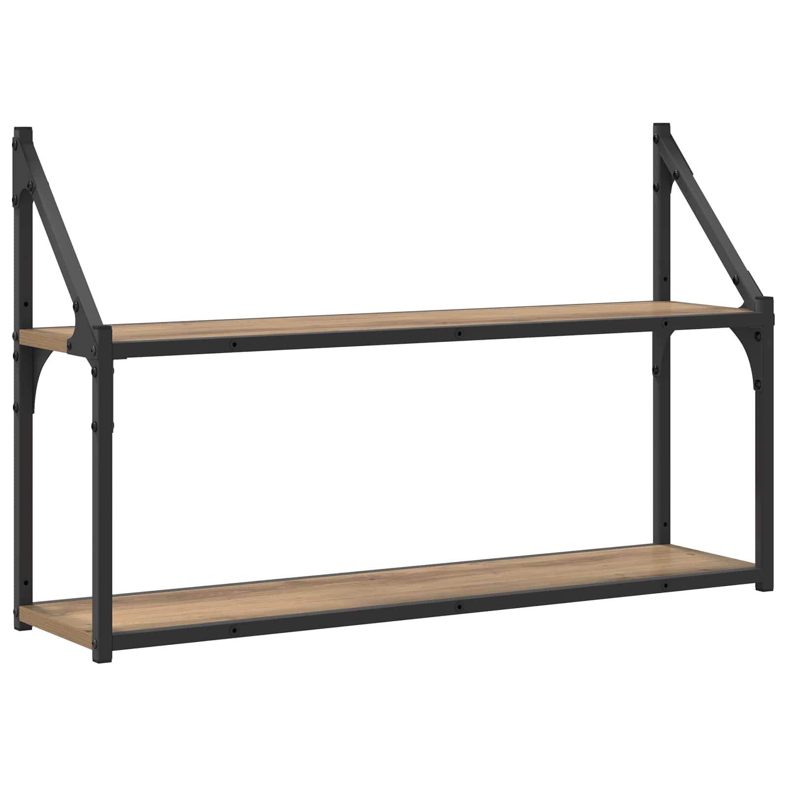 Ράφι Τοίχου Επιτοίχιο Artisan δρυς 80 x 21 x 51 cm μέταλλο PB - Pakobazaar