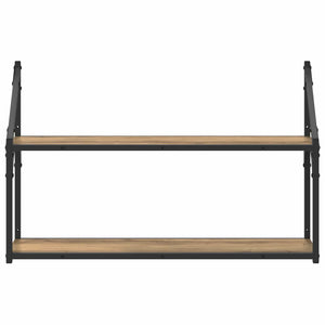 Ράφι Τοίχου Επιτοίχιο Artisan δρυς 80 x 21 x 51 cm μέταλλο PB - Pakobazaar