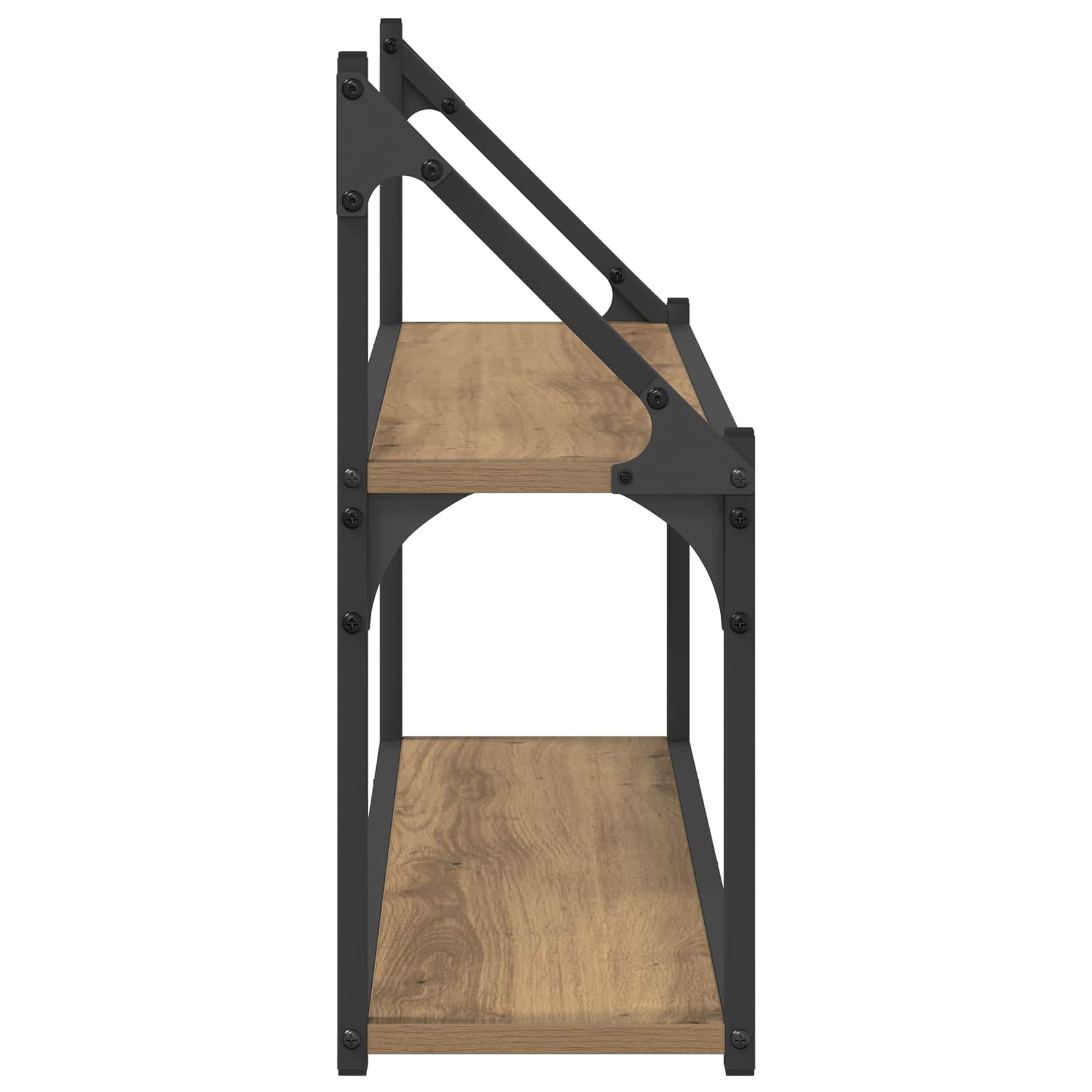 Ράφι Τοίχου Επιτοίχιο Artisan δρυς 80 x 21 x 51 cm μέταλλο PB - Pakobazaar