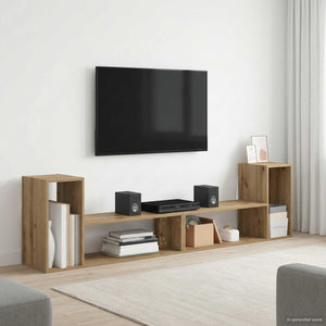 Ντουλάπι TV 100 x 30 x 50 cm Artisan Δρυς Επεξεργασμένο Ξύλο - Pakobazaar