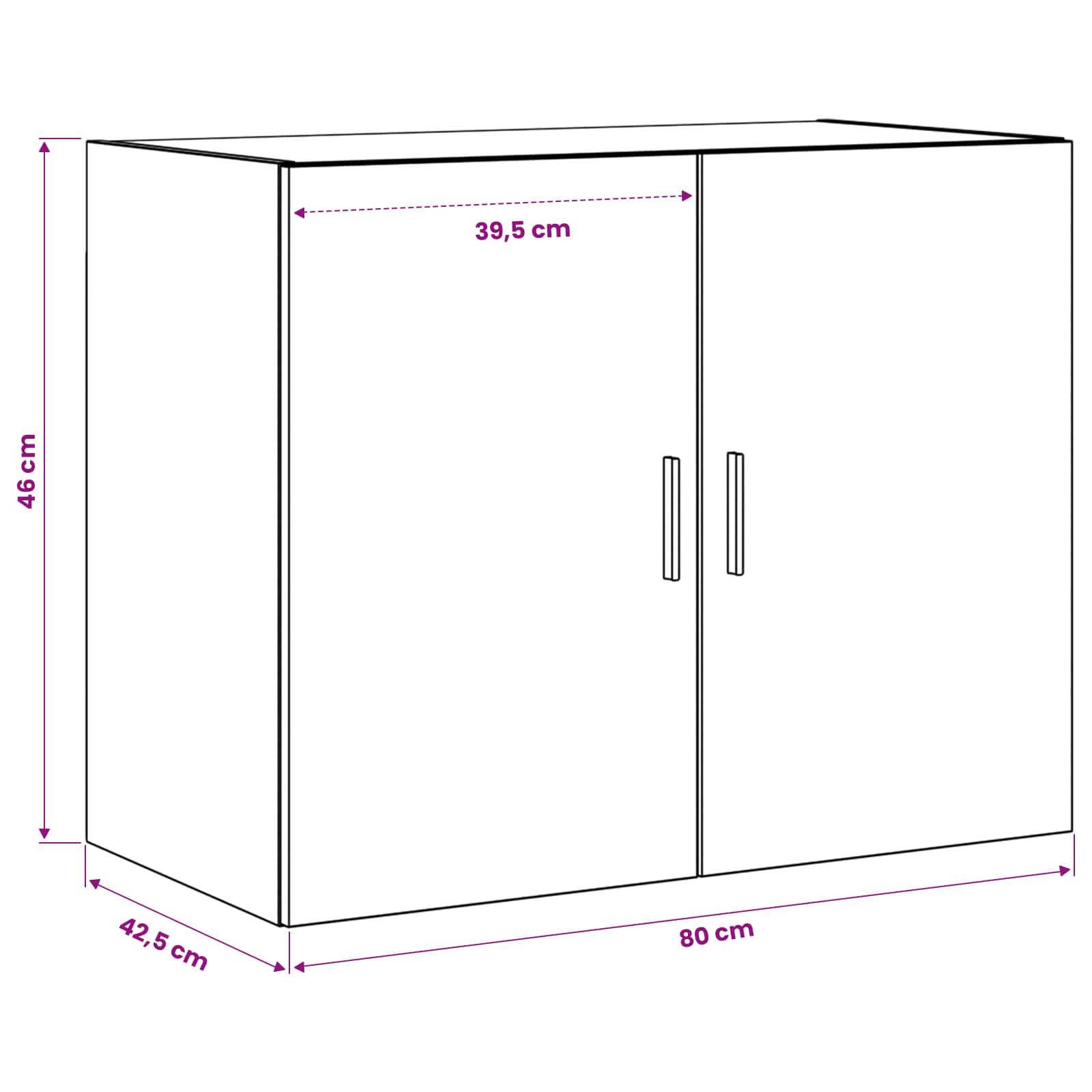 Ντουλάπα Τοίχου Artisan Δρυς 80 x 42,5 x 64 εκ