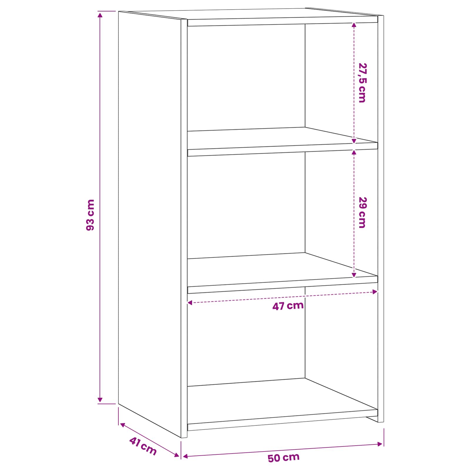 Πλαϊνό γραφείο Artisan Δρυς 50 x 41 x 93 εκ. Επεξεργασμένο Ξύλο - Pakobazaar